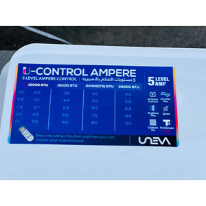 کولر گازی 30000 یونیوا اینورتر T3 فانتوم مدل UN-AS30000 FANTOM-5