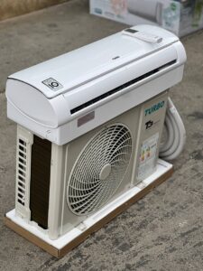 نمایی از کولر گازی 12000 توربو T3 اصل ژاپن سرد و گرم مدل TB-12GWN