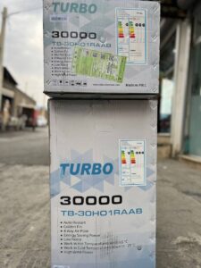 کولر گازی 30000 توربو T3 اصل ژاپن سرد و گرم مدل TB-30GWN