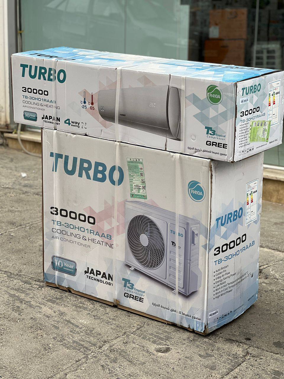 کولر گازی 30000 توربو T3 اصل ژاپن سرد و گرم مدل TB-30GWN کولر گازی 30000 توربو T3 اصل ژاپن سرد و گرم مدل TB-30GWN
