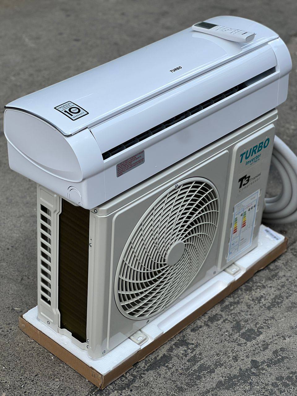 کولر گازی 12000 توربو اینورتر ژاپن T3 گازی R410 مدل DC-12TBINV کولر گازی 12000 توربو اینورتر ژاپن T3 گازی R410 مدل DC-12TBINV