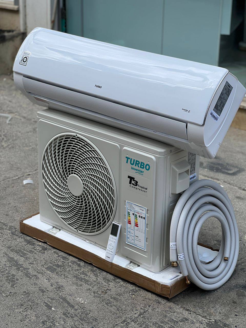 کولر گازی 18000 توربو اینورتر ژاپن T3 گازی R410 مدل DC-18TBINV کولر گازی 18000 توربو اینورتر ژاپن T3 گازی R410 مدل DC-18TBINV