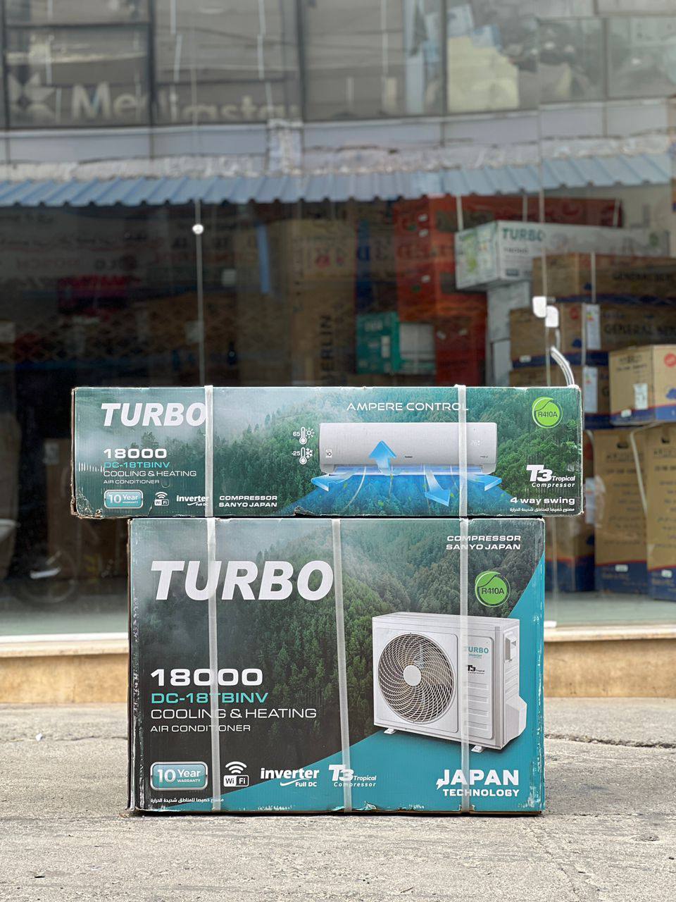 کولر گازی 18000 توربو اینورتر ژاپن T3 گازی R410 مدل DC-18TBINV کولر گازی 18000 توربو اینورتر ژاپن T3 گازی R410 مدل DC-18TBINV