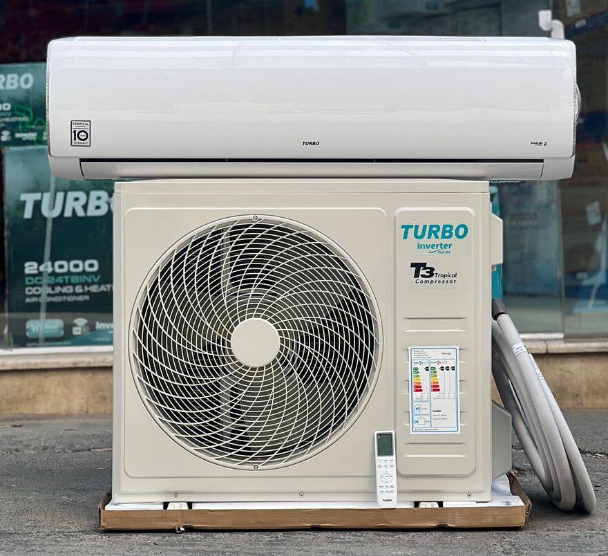 کولر گازی توربو 30000 اینورتر T3 ژاپن سرد وگرم R410 مدل DC-30TBINV کولر گازی توربو 30000 اینورتر T3 ژاپن سرد وگرم R410 مدل DC-30TBINV