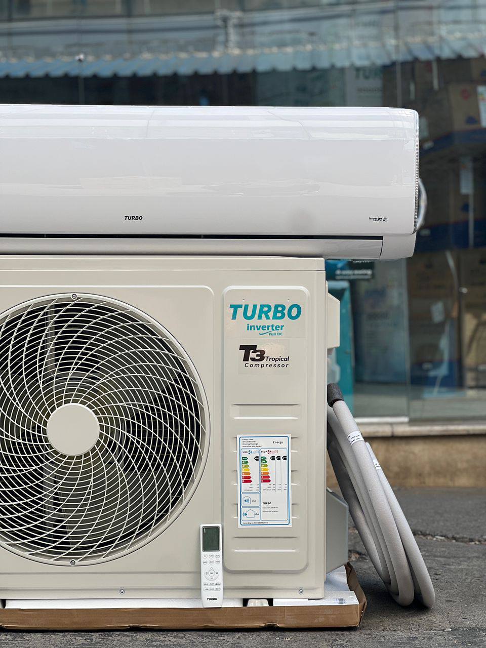 کولر گازی توربو 30000 اینورتر T3 ژاپن سرد وگرم R410 مدل DC-30TBINV کولر گازی توربو 30000 اینورتر T3 ژاپن سرد وگرم R410 مدل DC-30TBINV