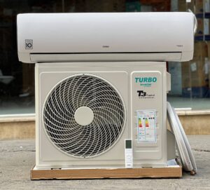 کولر گازی توربو 24000 اینورتر T3 ژاپن سرد وگرم R410 مدل DC-24TBINV