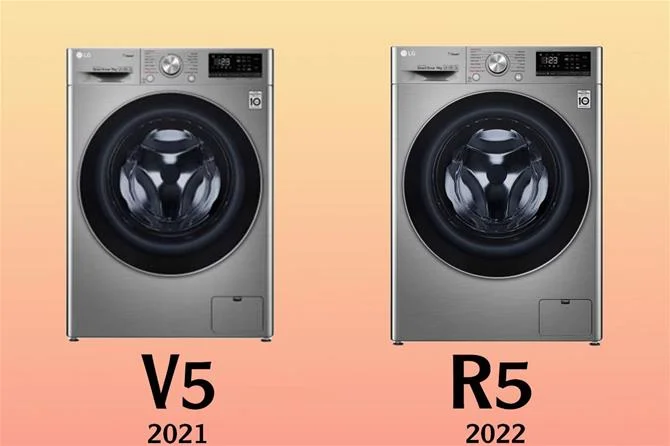 تفاوت ماشین لباسشویی ال جی 9 کیلویی R5 و V5