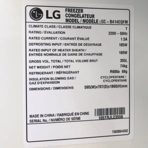 یخچال دو قلو ال جی 40 فوت سفید اصل کره