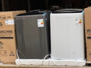 پتو شور یا لباسشویی ال جی 18 کیلویی 2025 درب از بالا سفید و دودی T18V1NDHTC