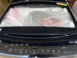 پتو شور یا لباسشویی ال جی 18 کیلویی 2025 درب از بالا سفید و دودی T18V1NDHTC