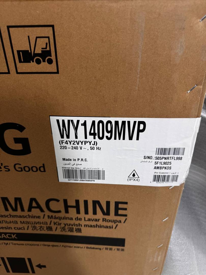 کارتون ماشین لباسشویی دودی ال جی 9 کیلویی درب فضایی WY1409MVP کارتون ماشین لباسشویی دودی ال جی 9 کیلویی درب فضایی WY1409MVP