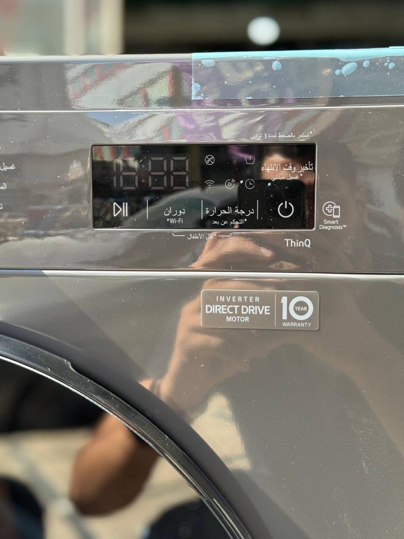 صفحه لمسی ماشین لباسشویی دودی ال جی 9 کیلویی درب فضایی WY1409MVP صفحه لمسی ماشین لباسشویی دودی ال جی 9 کیلویی درب فضایی WY1409MVP