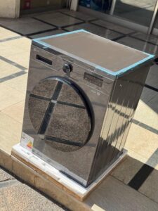 قیمت و خرید ماشین لباسشویی دودی ال جی 9 کیلویی درب فضایی WY1409MVP