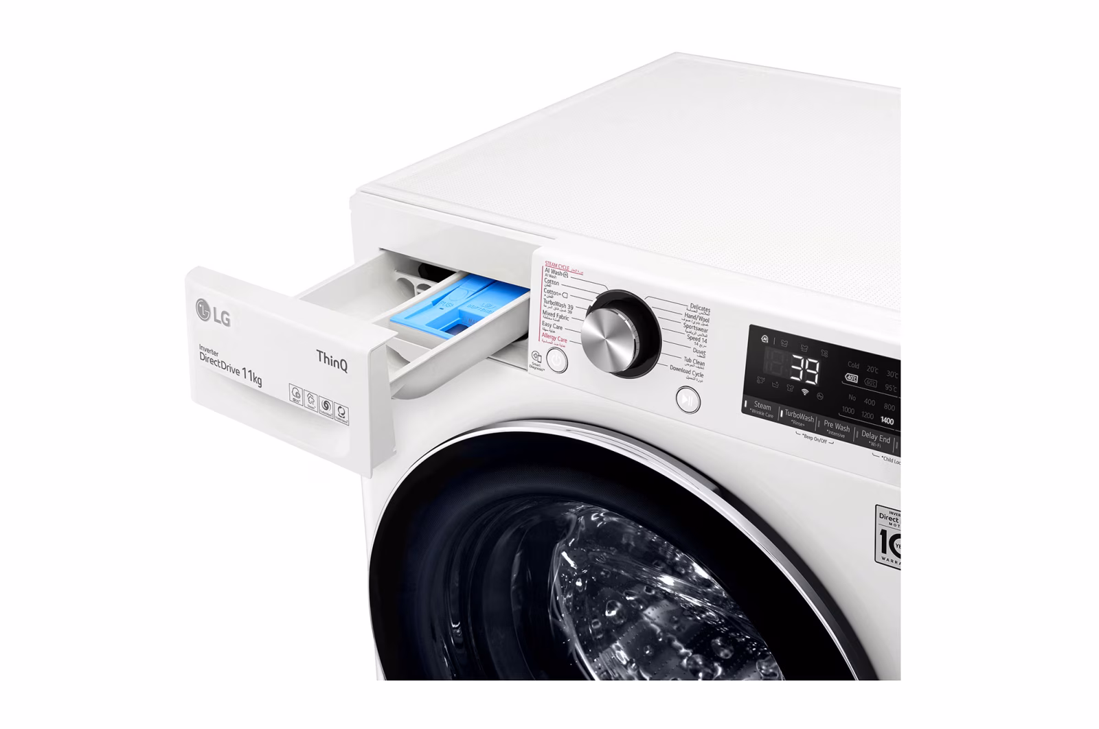 ماشین لباسشویی ال جی 11 کیلویی R9 مدل WR9011PWG ماشین لباسشویی ال جی 11 کیلویی R9 مدل WR9011PWG