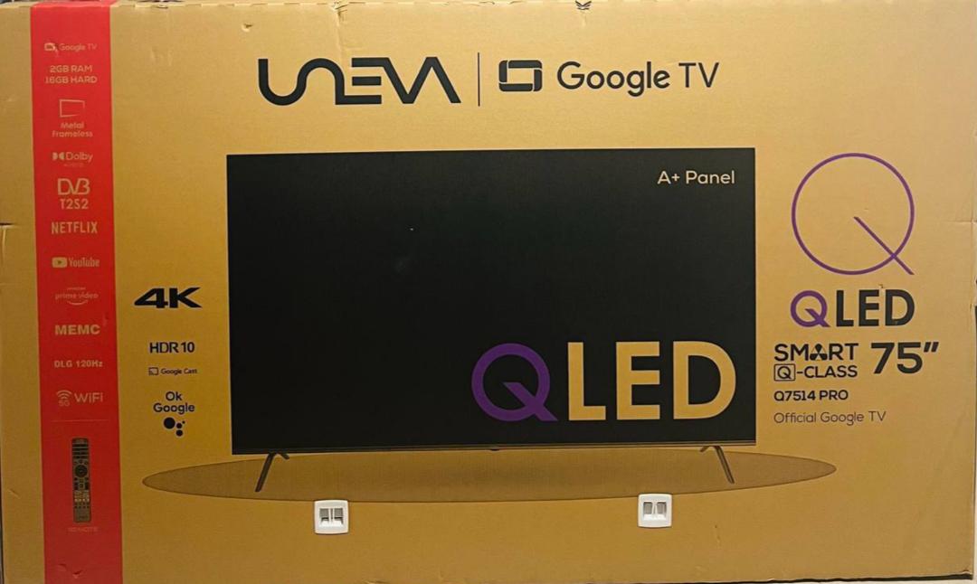 تلویزیون یونیوا 75 اینچ QLED اسمارت 2025 مدل Q75PRO تلویزیون یونیوا 75 اینچ QLED اسمارت 2025 مدل Q75PRO