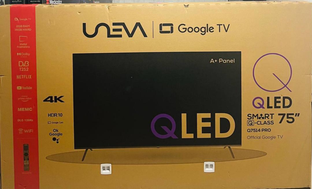 تلویزیون یونیوا 75 اینچ QLED اسمارت 2025 مدل Q75PRO تلویزیون یونیوا 75 اینچ QLED اسمارت 2025 مدل Q75PRO