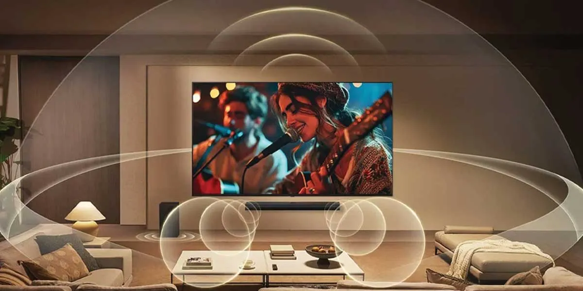 صدای تلویزیون 65 اینچ ال جی