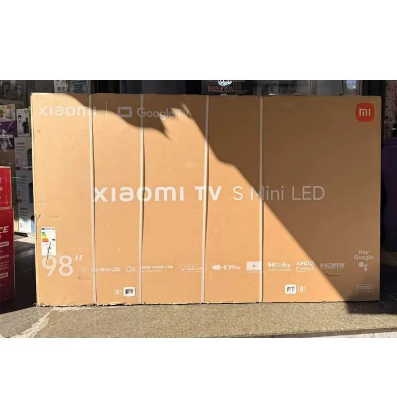 xiaomi-tv-98s-mini-led-2026- بسته بندی تلویزیون شیائومی 98 اینچ S Mini LED